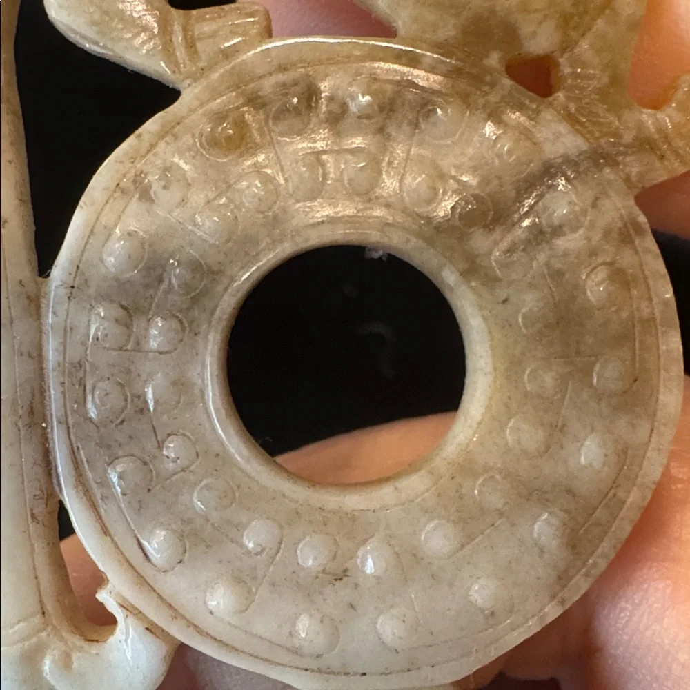 Beautiful Carved Hard Stone Dragon Plaque - Picture 4 of 10